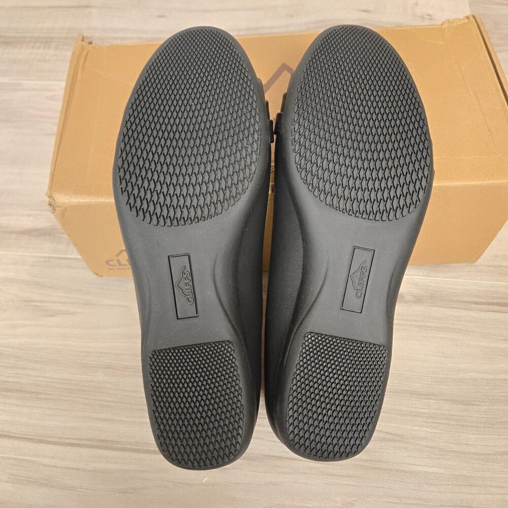 Women's Cliffs Flats Clara Black Comfort NWT 7.5 Wide - Picture 3 of 13